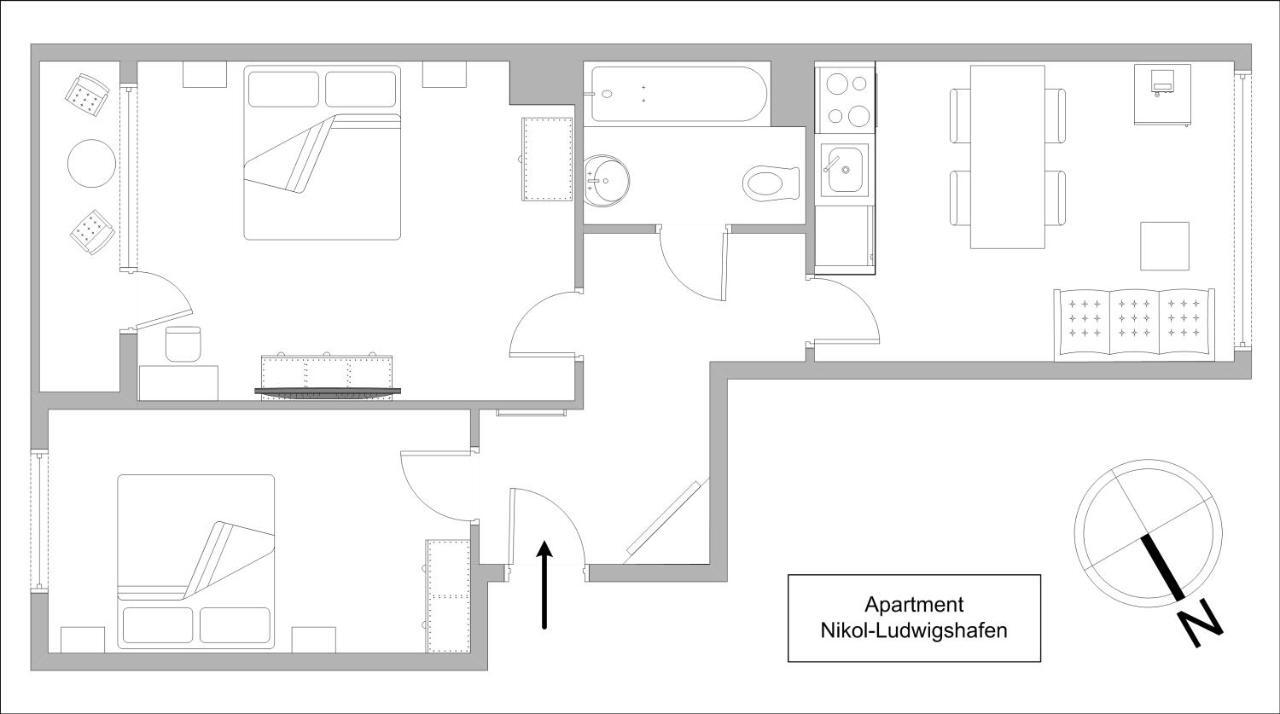Apartments Nikol - Ludwigshafen Luaran gambar